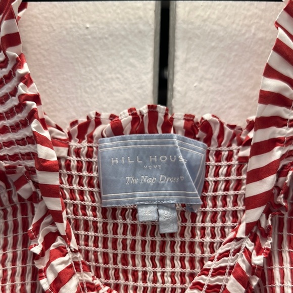 Hill House Ellie Nap Dress Red and White Striped in Size S - Picture 2 of 5